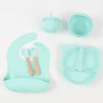 6-Piece Set of Silicone Baby Tableware - Image 2